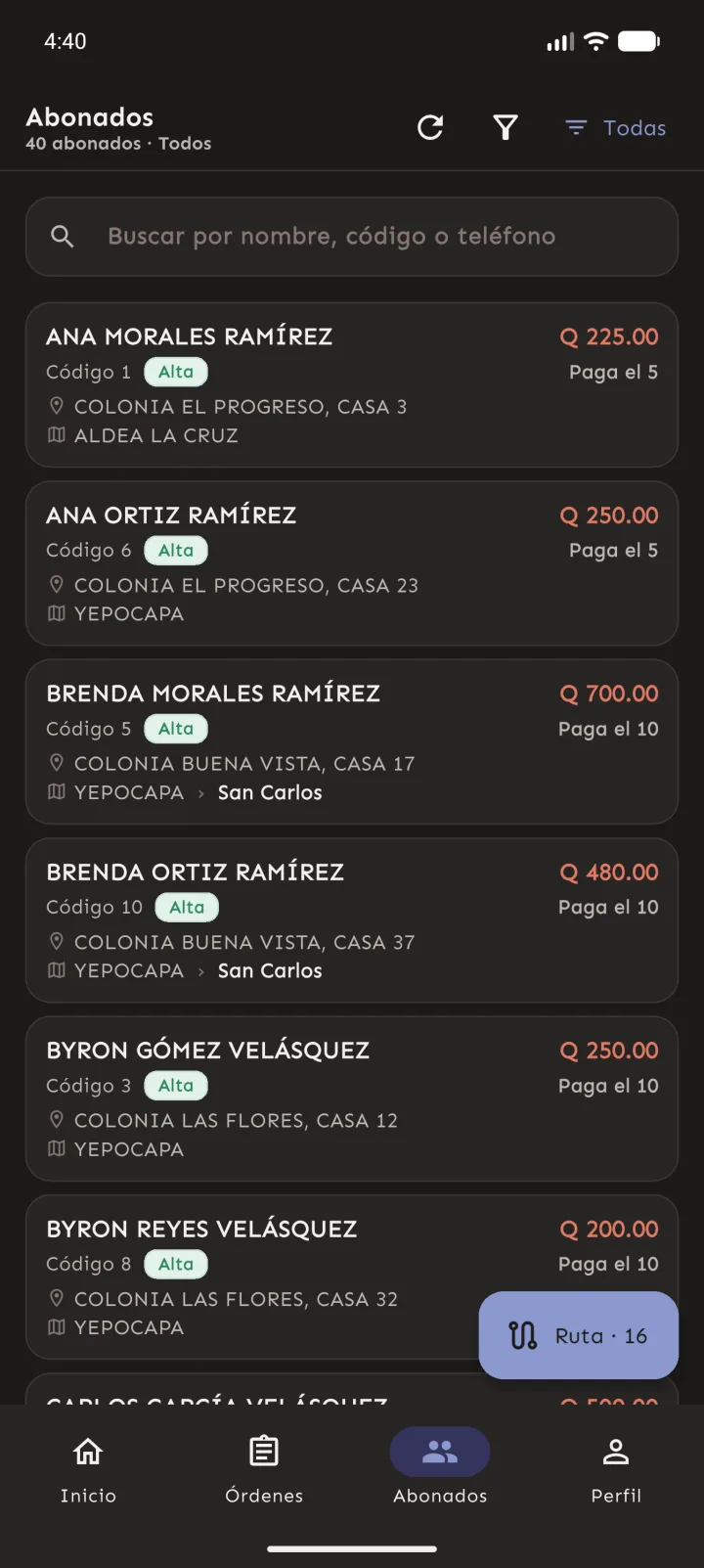 Abonados